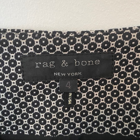 Rag and Bone Black and White Patterned Skirt - Picture 4 of 10